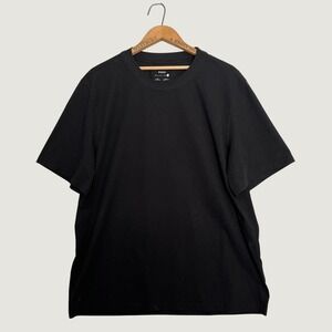 Vessi Mens Short Sleeve Crew Neck T-Shirt Black Sorona Cotton Blend XXL